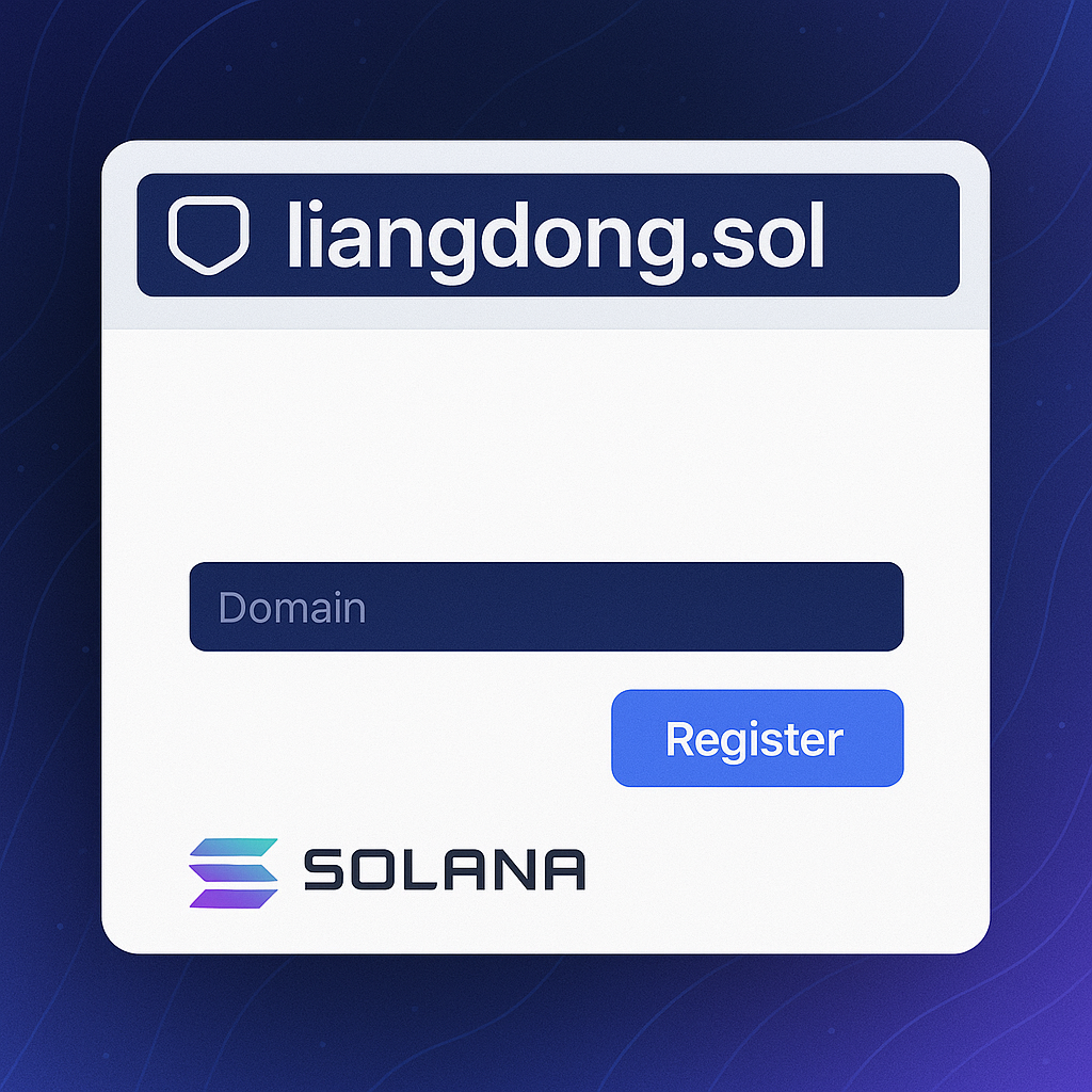 再注册一个Solana的ENS